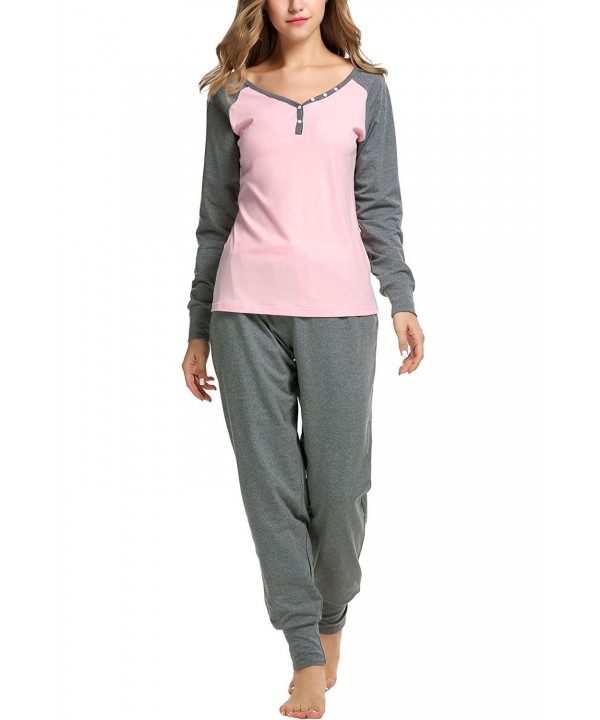 Sweetnight Womens Elastic Sleepwear Pajamas