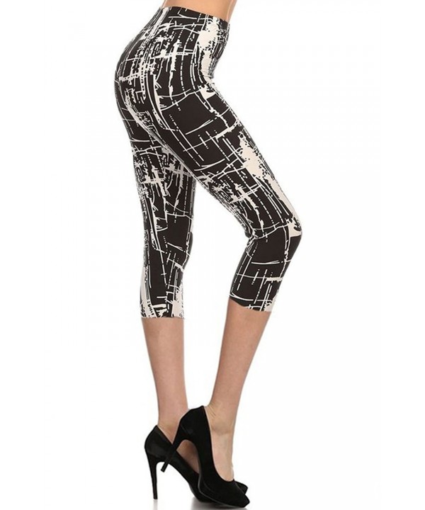 iZZYZX Abstract Printed Cropped Leggings