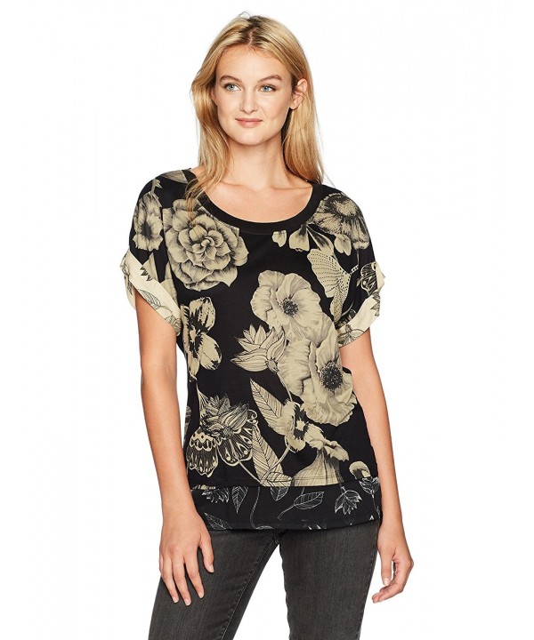Desigual Womens Knitted Sleeve T Shirt