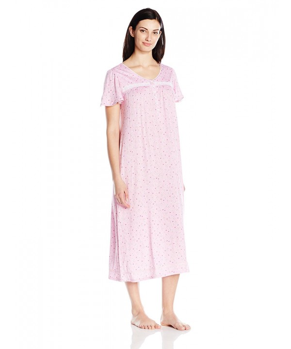 Aria Womens Flutter Sleeve Nightgown