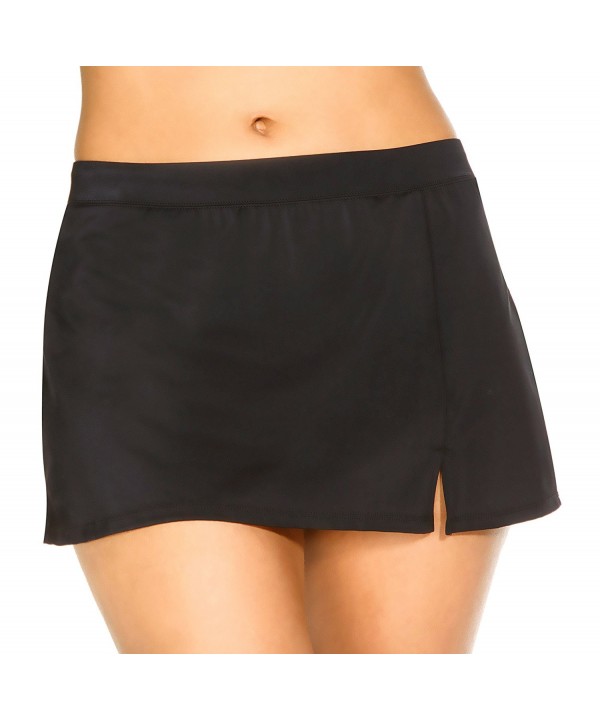 Caribbean Joe Solid Skirt Black