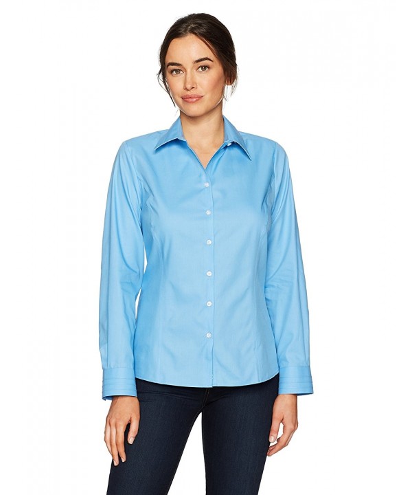 Women's Epic Easy Care Long Sleeve Fine Twill Collared Shirt - Atlas ...