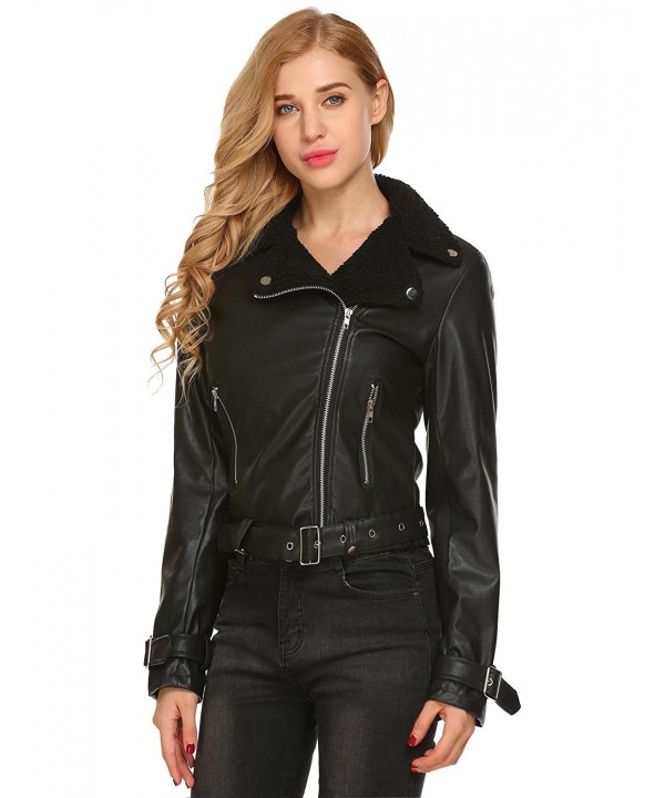 Mofavor Shearling Motorcycle Leather Jackets