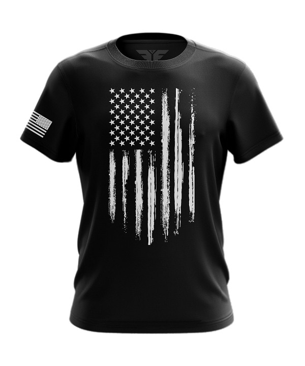 USA Flag T Shirt Distressed American