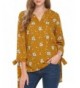 Beyove Floral Casual Pullover Blouses