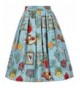 Vintage Style Pleated Skirts Floral