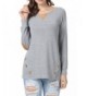 Womens Casual Sleeve Round Blouse
