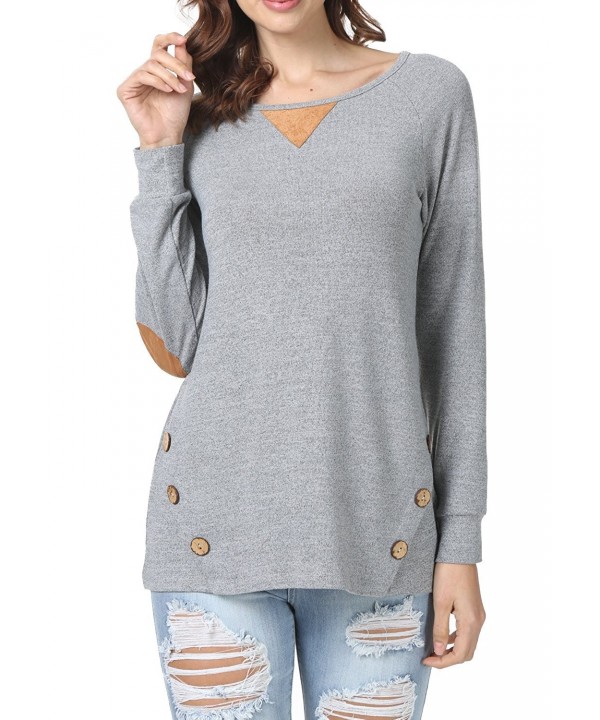 Womens Casual Sleeve Round Blouse