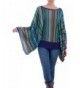 NOVICA Multicolor Striped Kimono Sweater