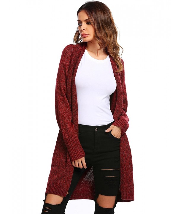 Dicesnow Womens Knitted Cardigan Sweater