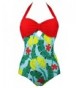 COCOSHIP Vintage Contrasting Swimsuit Maillot