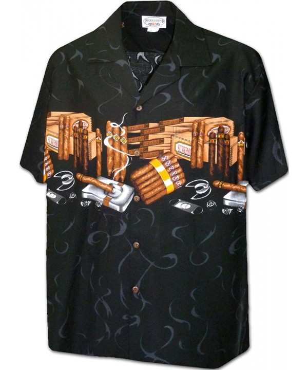 Premium Cigars Cotton Shirts 3866Black