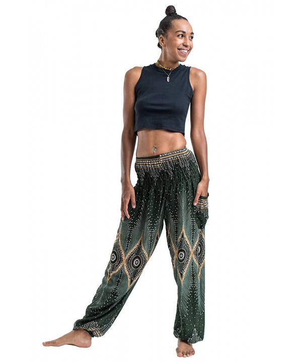 Harem Pants Unisex Diamond Peacock