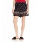 Angie Womens Printed Trimmed Shorts