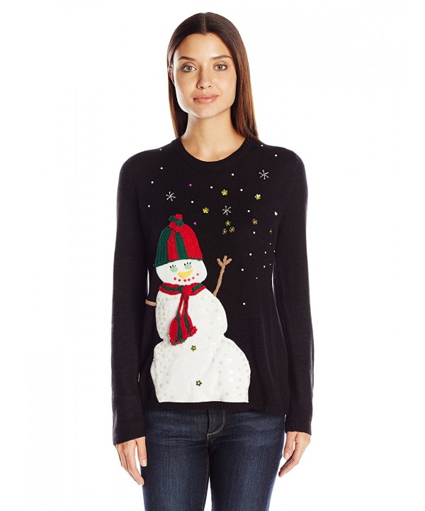 Erika Snowman Pullover Christmas Sweater