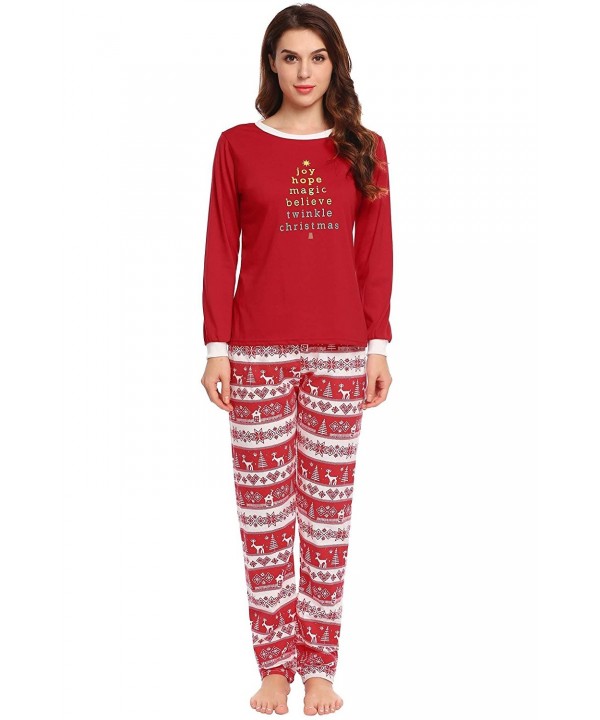 Ekouaer Womens Christmas Pajamas Reindeer