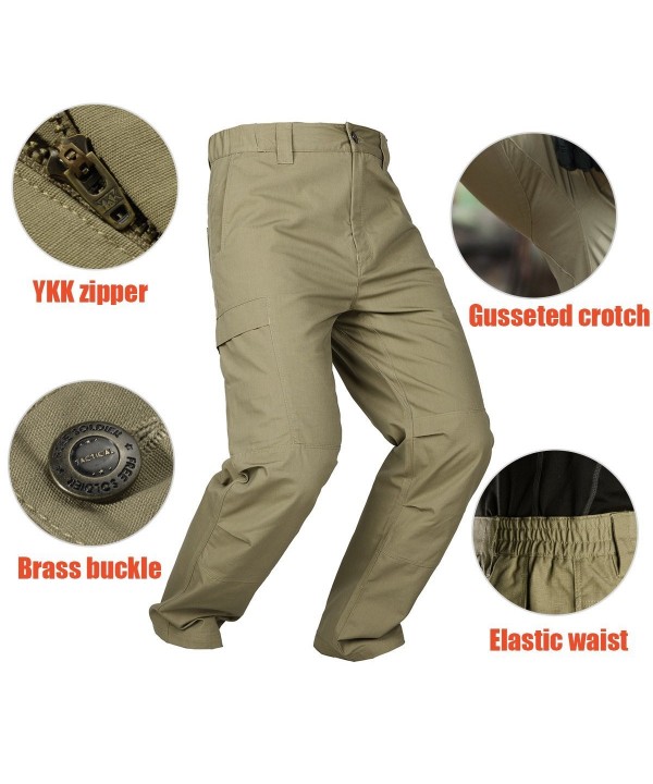 Tactical Pants - Mens Cargo Trousers Camping Explorer Water Resistance ...
