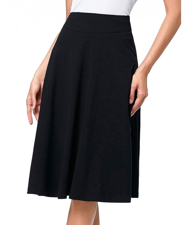 Womens Stretchly Cotton Flared Skirt