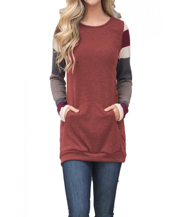 Womens Casual Sleeve Knitted Sweatershirt