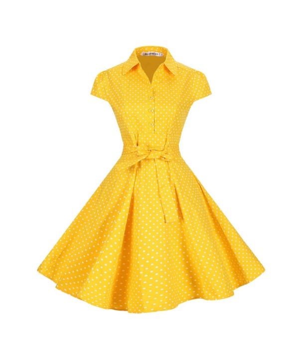 vintage yellow dress