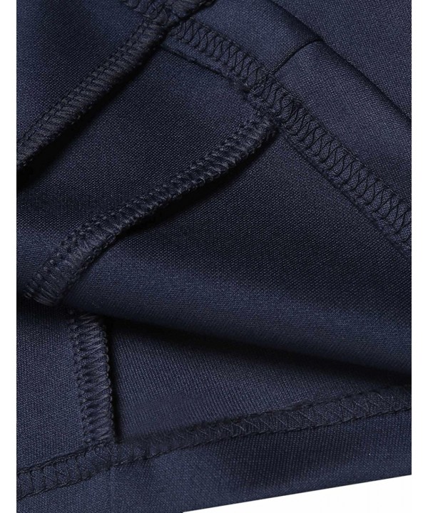 Womens Casual Long Sleeve Open Front Career Blazer Jacket - Dark Blue ...