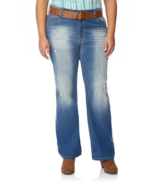 WallFlower Belted Luscious Bootcut Jeans
