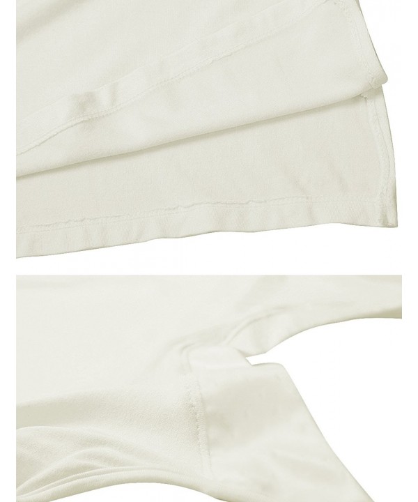 Womens Soft Bamboo Viscose Adjustable V Neck Full Slip Dress - White ...