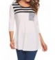 Easther Womens Striped Tshirts XX Large