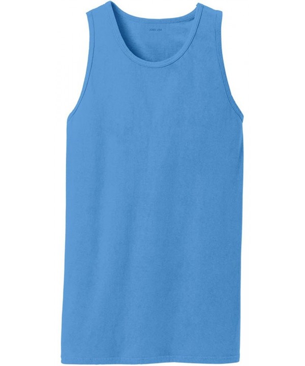 Joes USA Pigment Dyed Tank Tops BlueMoon S