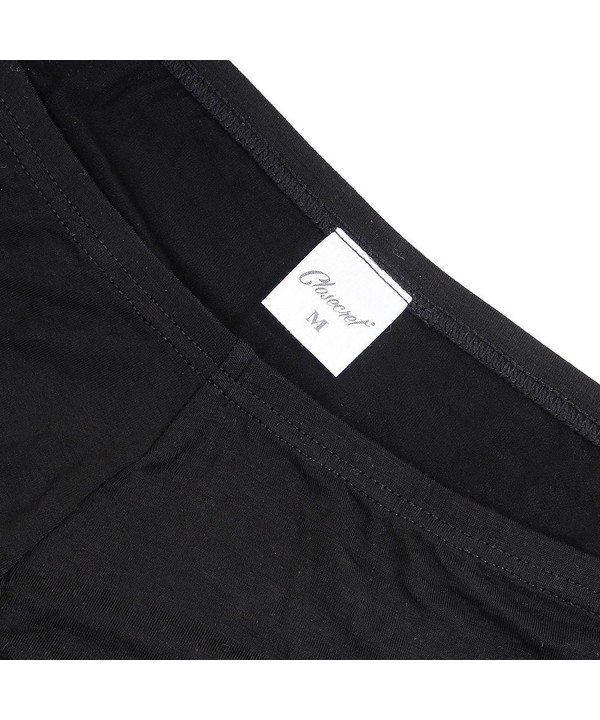 Men Comfort Low Rise Underwear Sexy Modal Bikini - 2 Black - CI182E07R0R