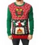 Ugly Christmas Sweater Fireplace Sweater Large