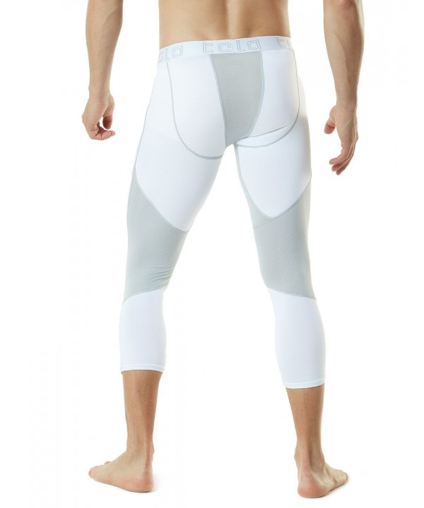 Men's Compression 3/4 Capri Shorts Baselayer Cool Dry Sports Tights ...