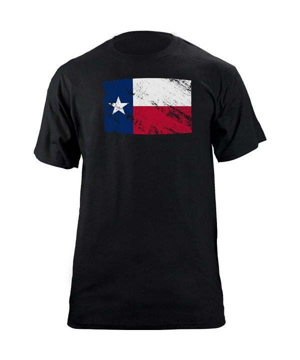 Texas State Distressed T Shirt Black