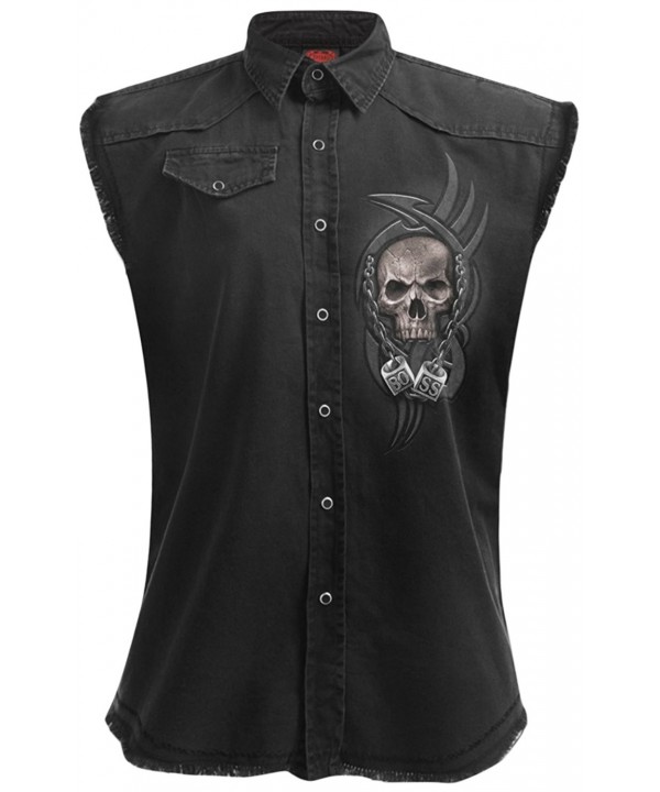 Spiral Mens Reaper Sleeveless Washed