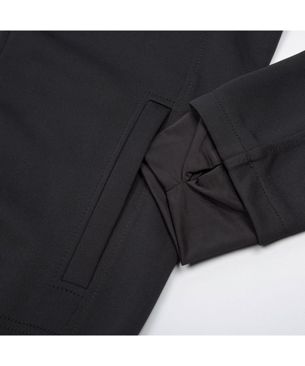 Men's Stylish Zip-Up Hoodies Sports Training Coat Long Sleeve - Black ...