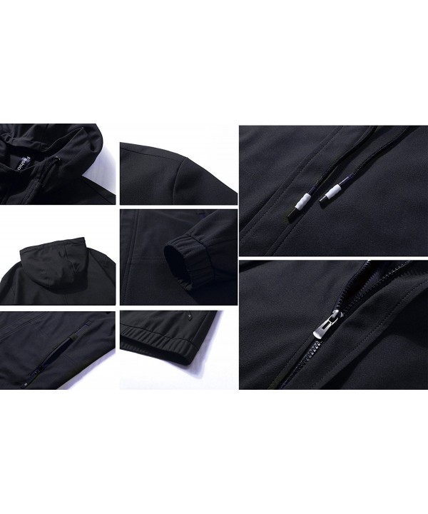 Men's Casual Soild Zipper Hoodies Windbreaker Travel Jacket Outwear ...