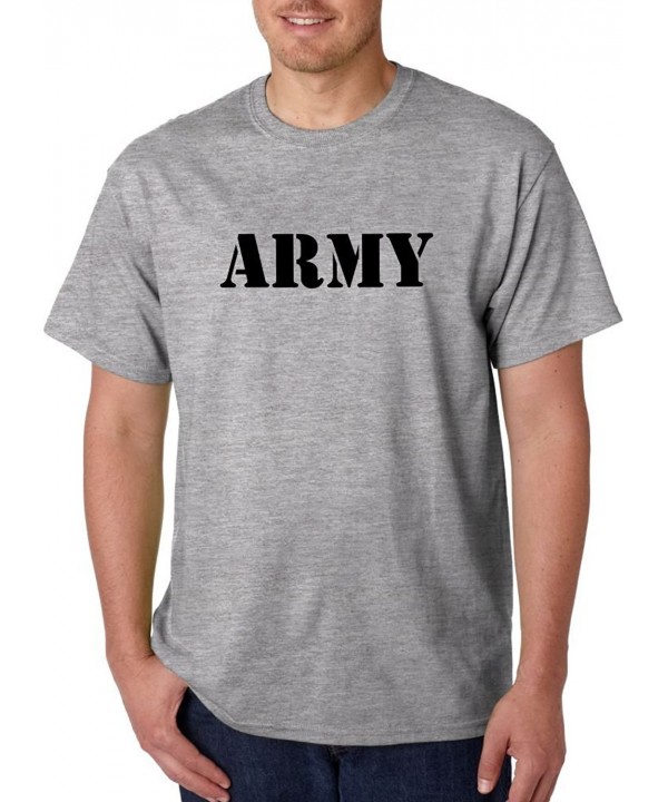 US Army Tee Physical Fitness Uniform Tshirts- Gray T-shirts (2X-Large ...