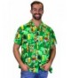 Funky Hawaiian Shirt Beerbottlegreen L