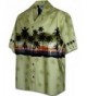 Hawaiian Shirt Tropical Sunset 3511Sage