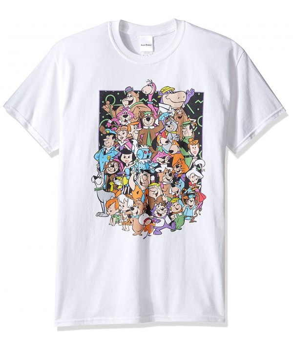 Hanna Barbera Mens Group T Shirt White
