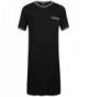 Ekouaer Nightshirt Sleepwear Black 6717 X Large