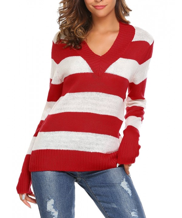Billti Womens Striped Pullover Sweater