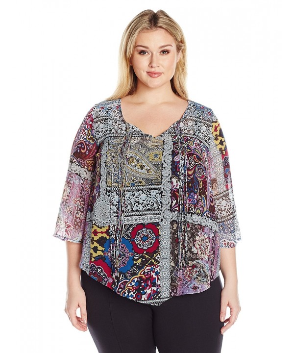 OneWorld Printed Moroccan Influence Hibiscus