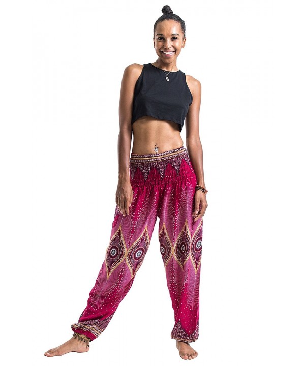 Harem Pants Unisex Diamond Peacock