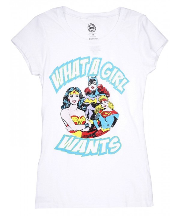 DC Comics Juniors T Shirt White