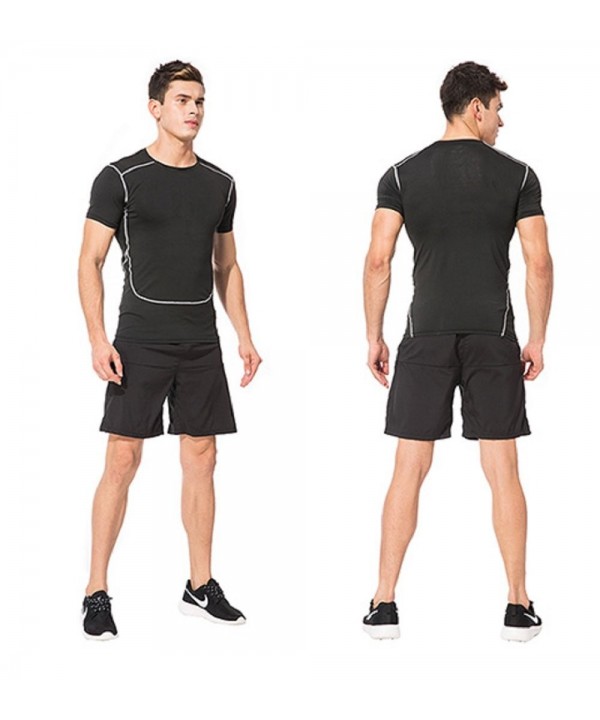 Mens Compression Shirt Quick Dry Undershirt Basketball Running Tops By ...