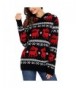 Domy Christmas Reindeer Patterned Pullover