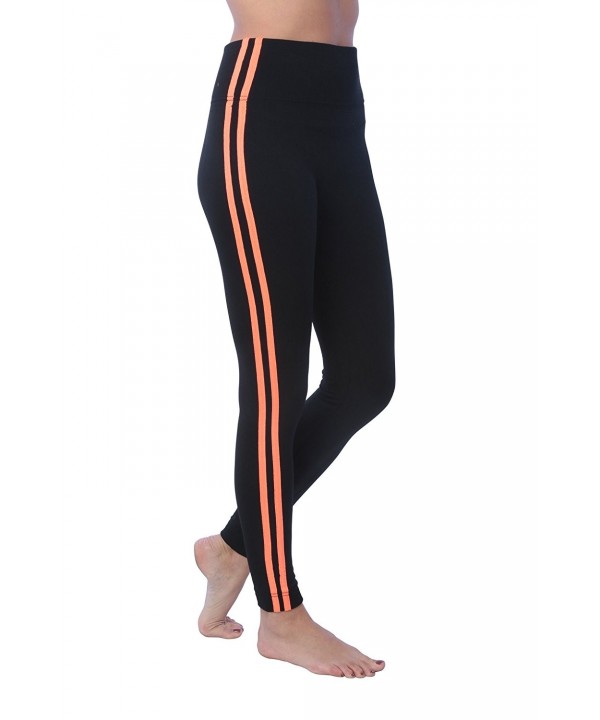 Active Club Workout Leggings Black Coral